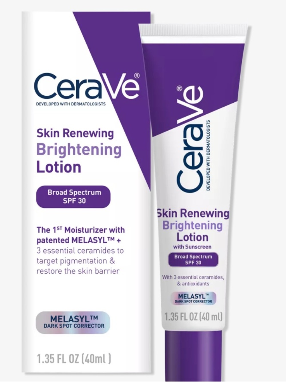 Cerave Skin Renewing Brightening Lotion SPF 30 New 40 ml